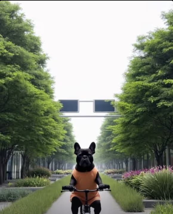 Frenchie learns how to use AI !